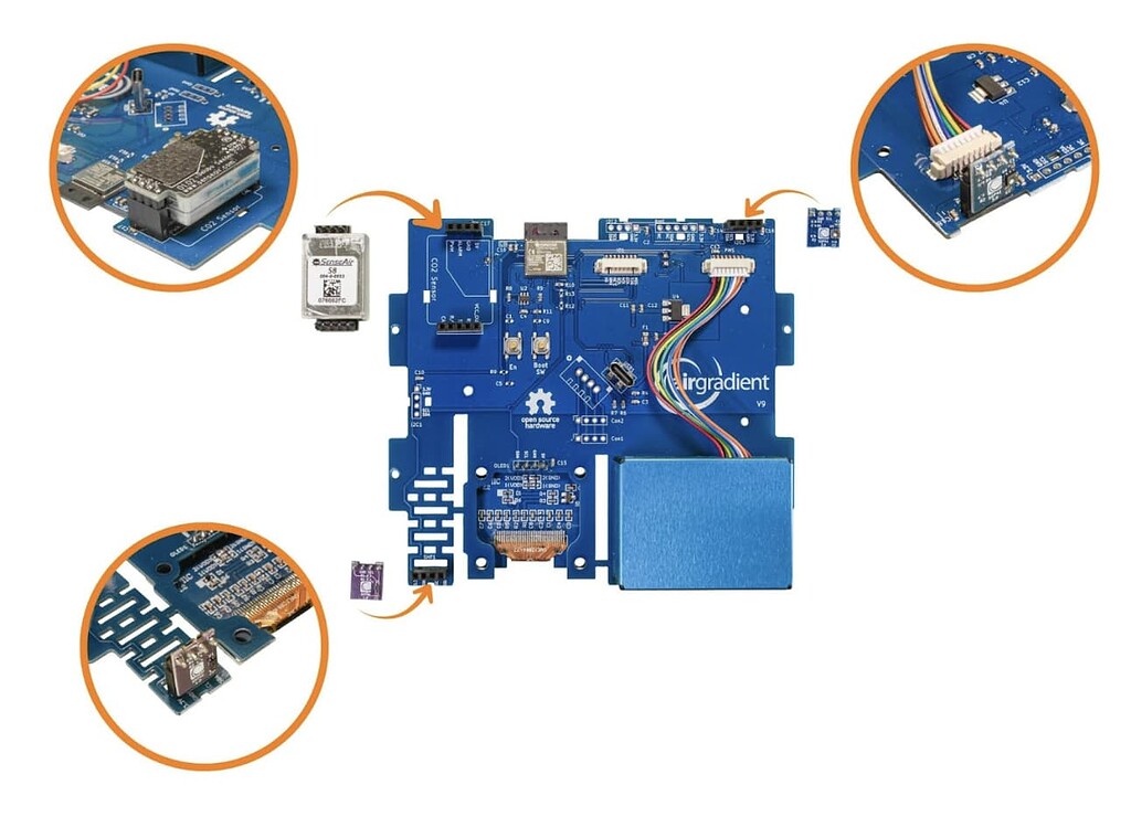 Latest version of the PCB with all the details (e.g. headers in the ...